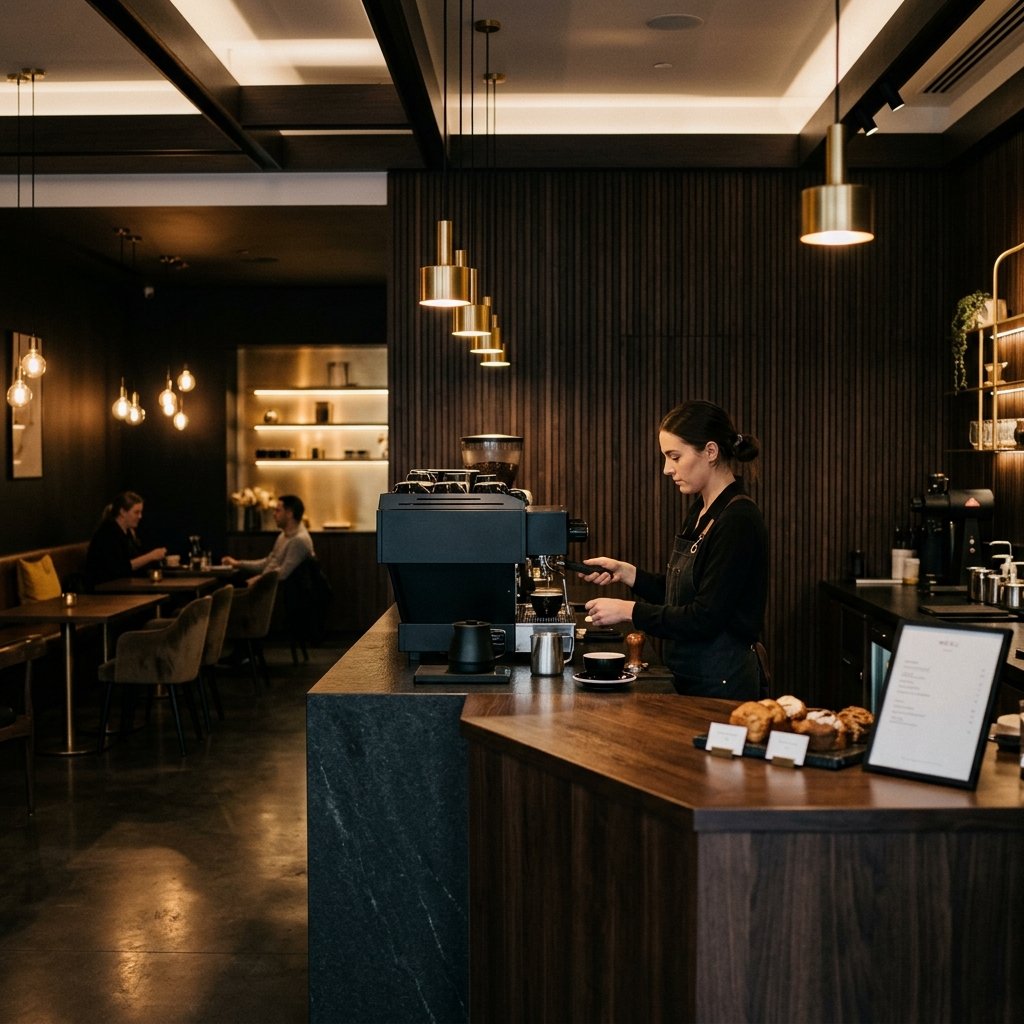 Luxury café interior
